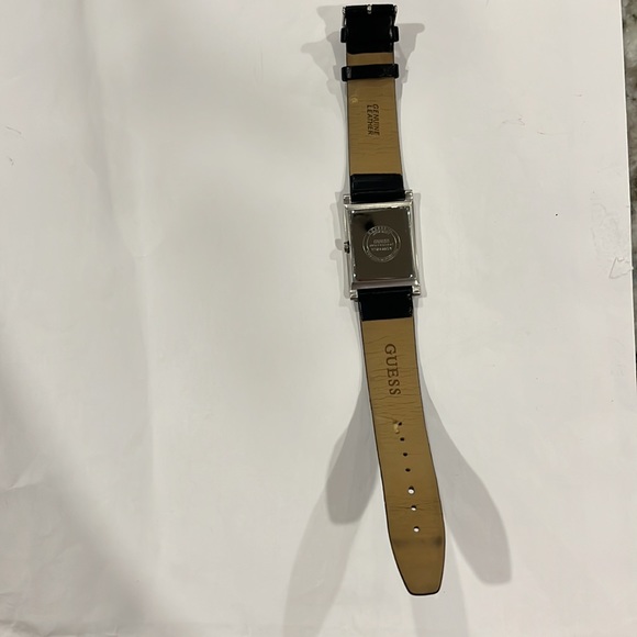 Genuine Leather Authentic Guess Watch, Microsteel, Black - Picture 2 of 6